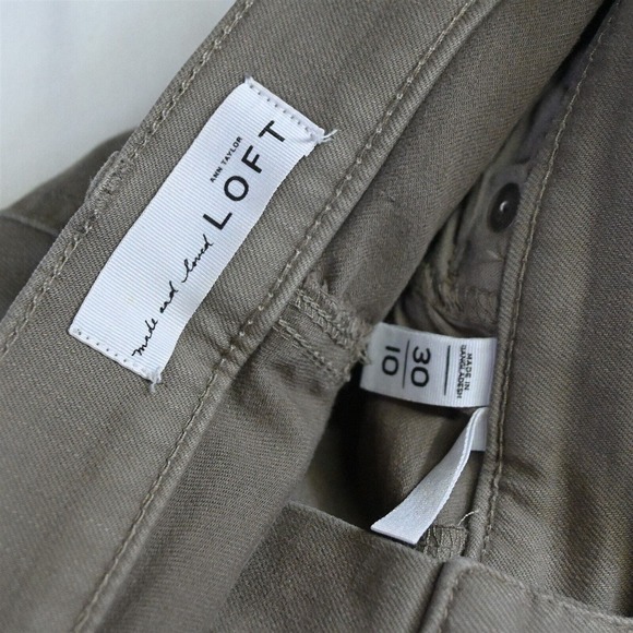 LOFT 30 / 10 Skinny Crop Brown Stretch Denim Jeans - Picture 3 of 7